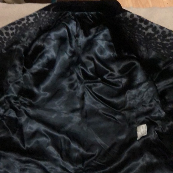 KENZO PARIS GRAY BROWN ANIMAL PTINT BLAZER - SIZE SMALL - Picture 10 of 11